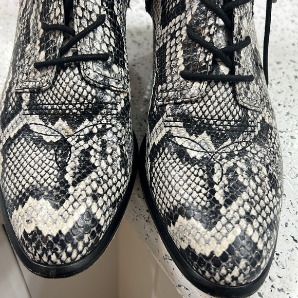 Diane Von Furstenberg Dakota Snakeskin Booties - Picture 8 of 13